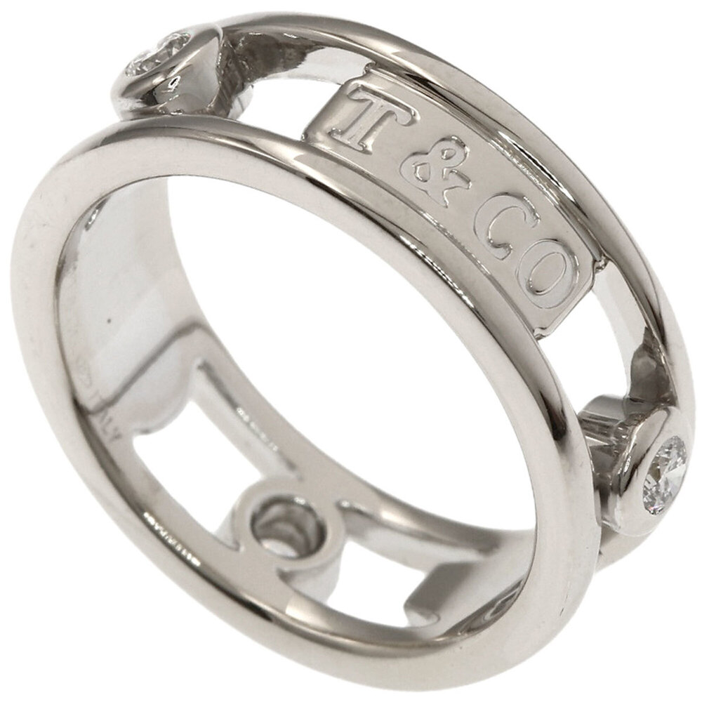 TIFFANY 18k Silver Diamond Ring
